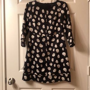 Black and white spotted dress